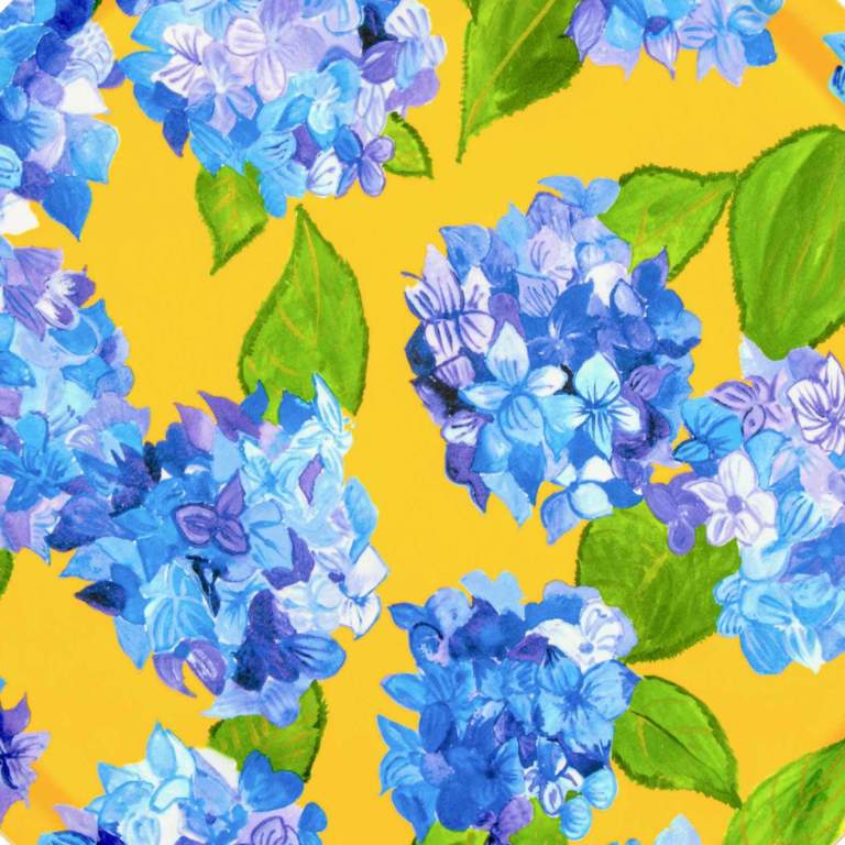 Blue Hydrangea Splashback Sample