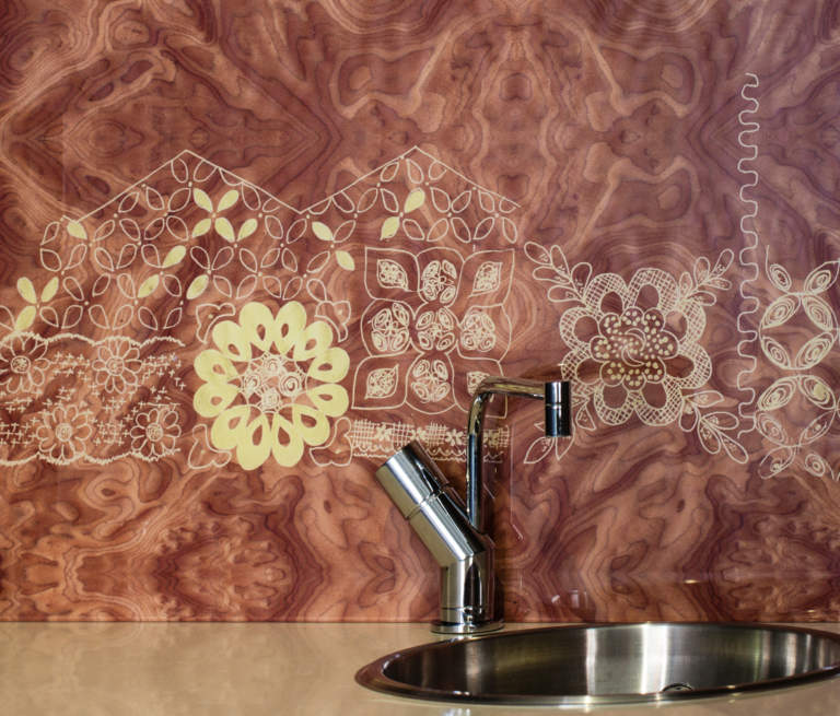 Emma Britton China on Cherry splashback