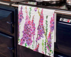 Foxglove Purple Tea Towel