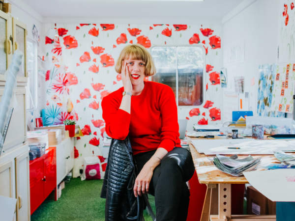 Emma Britton in her studio