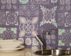 Emma Britton Pastel Lace on Grey splashback