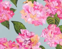 Pink Hydrangea Splashback Sample