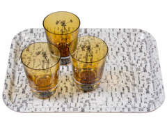 Mono Tray and Tulip Tumblers