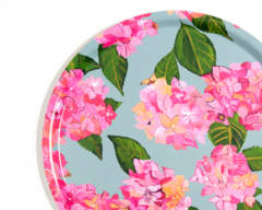 Pink hydrangea tray from Emma Britton splashbacks