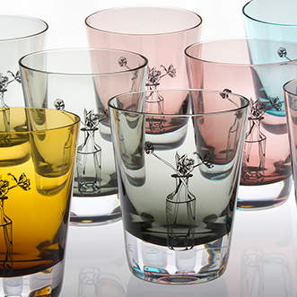 Coloured Glassware Crystal Tulip Tumblers Emma Britton