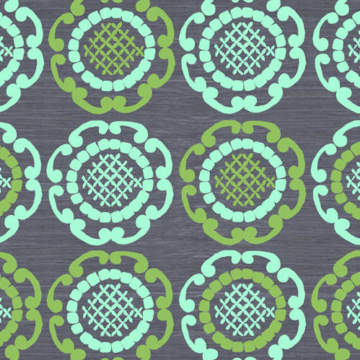 Green Geo in Grey Splashback Sample