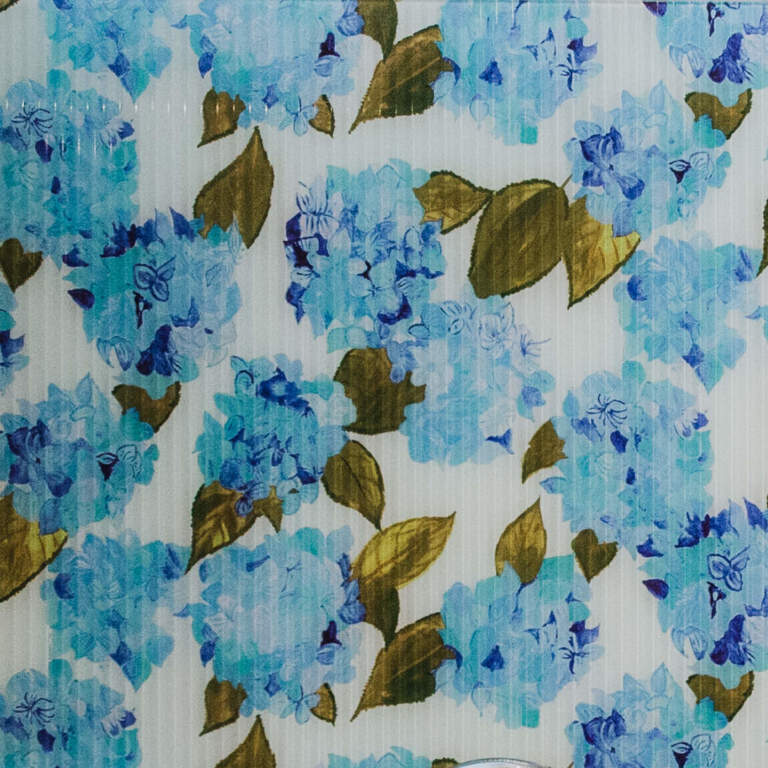 Blue Hydrangea Splashback Sample