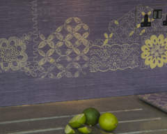 China in Grey Glass Splashback by Emma Britton