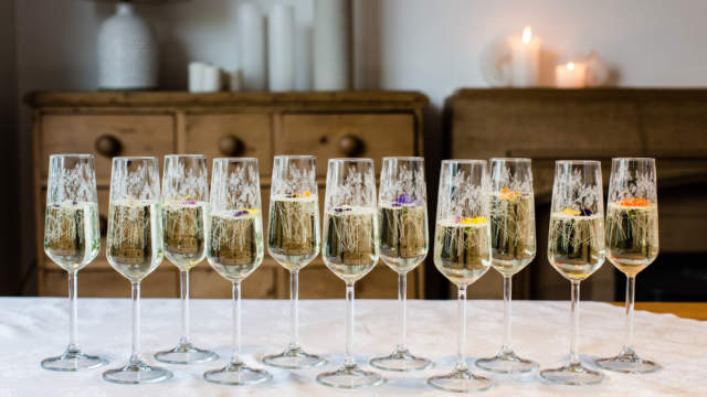 Emma-Britton-Floral-Champagne-Flute-Hire