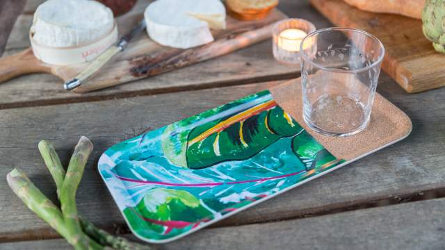 Emma Britton Decorative Glass Designer - Silver Birch Tumbler Gardener's Tray Small