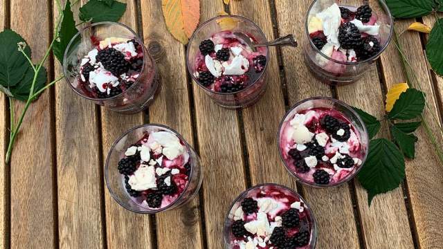 Autumn Recipe Valentine Warner's Blackberry Eton Mess Emma Britton Meadow Tumbler