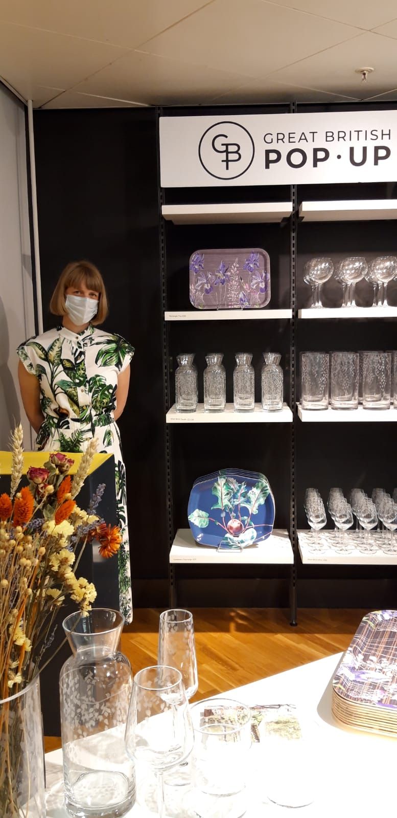 John Lewis Pop Up Shop Emma Britton Decorative Glass Designer