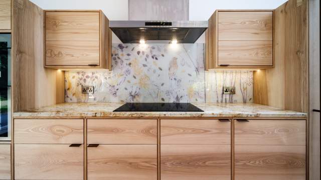 Emma Britton Decorative Glass Designer - Bespoke Splashback - Fife Kitchen Project