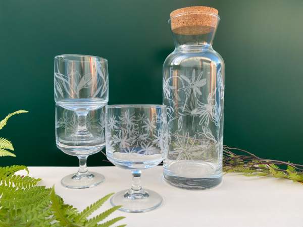 Emma Britton - Nottingham Catchfly Flower Glassware Collection