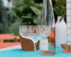 Individual Emma Britton Exotic Floral Champagne Coupe