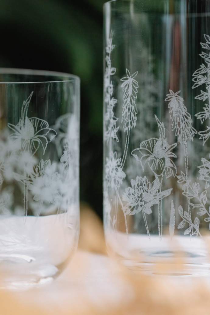 Emma Britton Exotic Floral Design Glassware