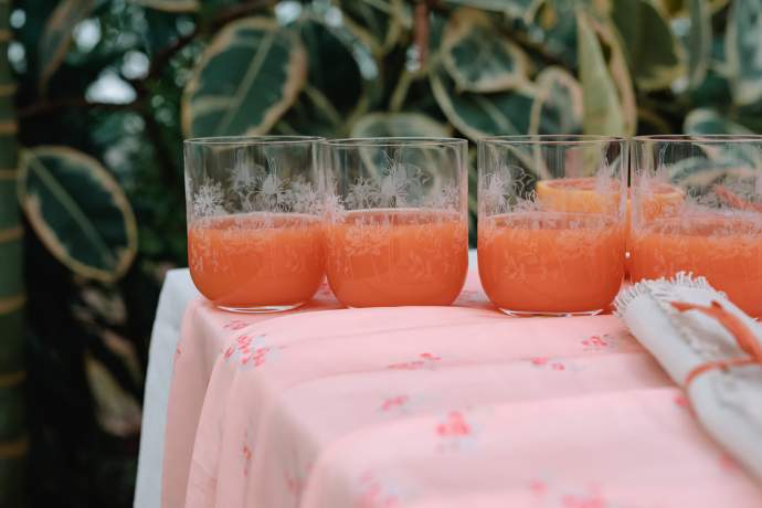 Set of 4 Crystal Drinks Tumblers Emma Britton