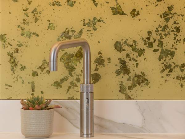 Emma Britton Decorative Glass Designer - Heritage Luxe Splashback Collection - Warm Brass