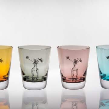 Emma-Britton-Coloured-Tulip-Crystal-Tumblers-Wedding Gift Ideas
