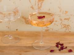 Emma Britton Exotic Floral Coupe Glassware - Coupe Cocktail
