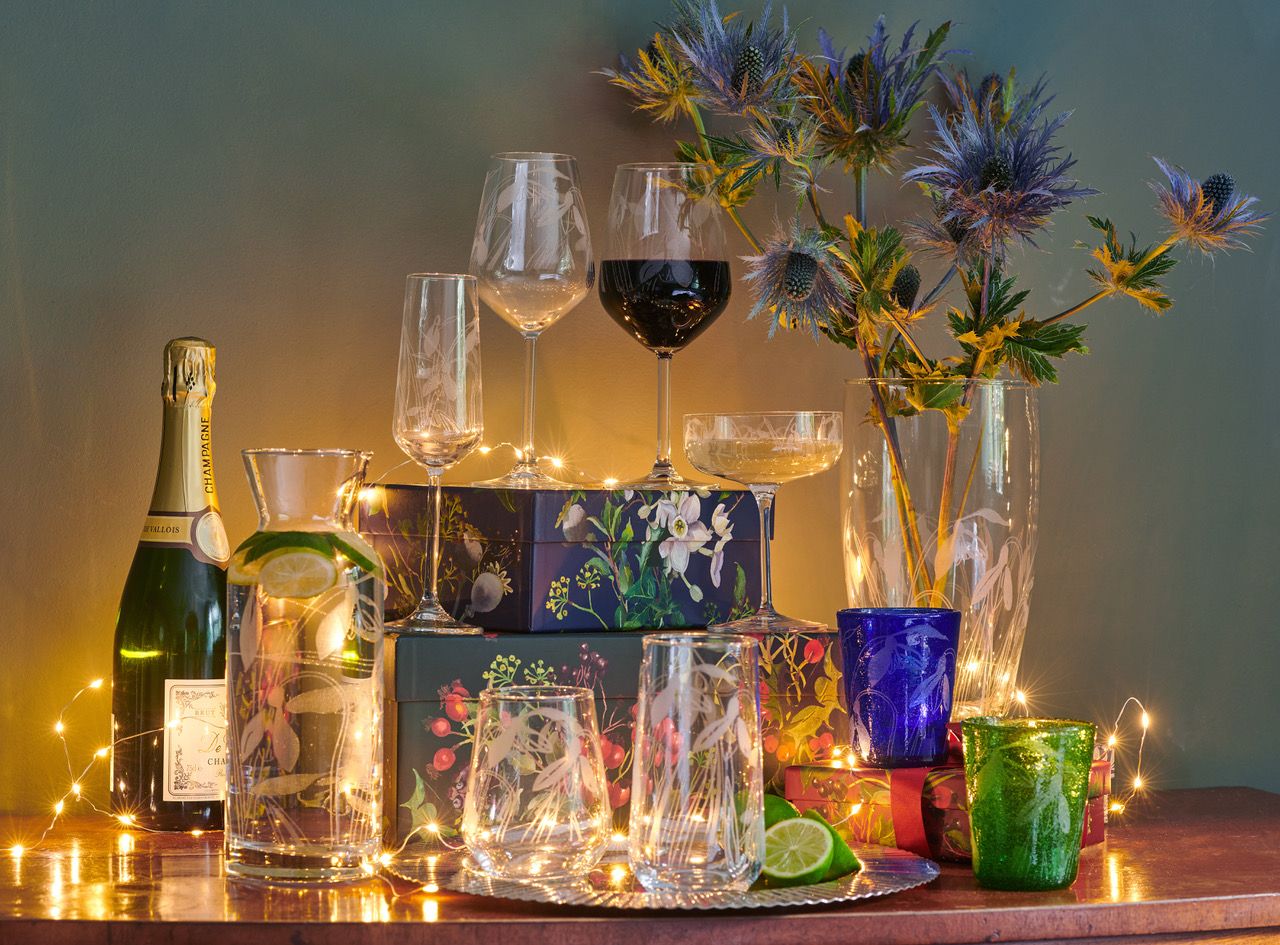 RHS Gifts - Snowdrop Glassware - Emma Britton Decorative Glass - Emma  Britton