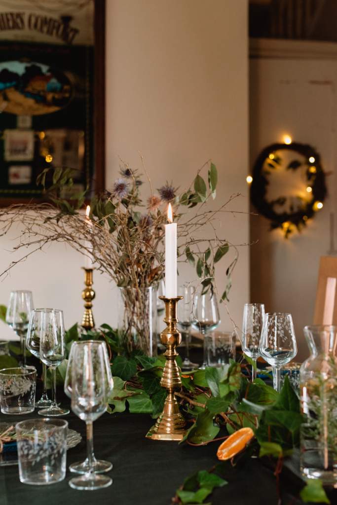 Emma Britton Decorative Glass Designer - Silver Birch Collection - How to Decorate a Christmas Table