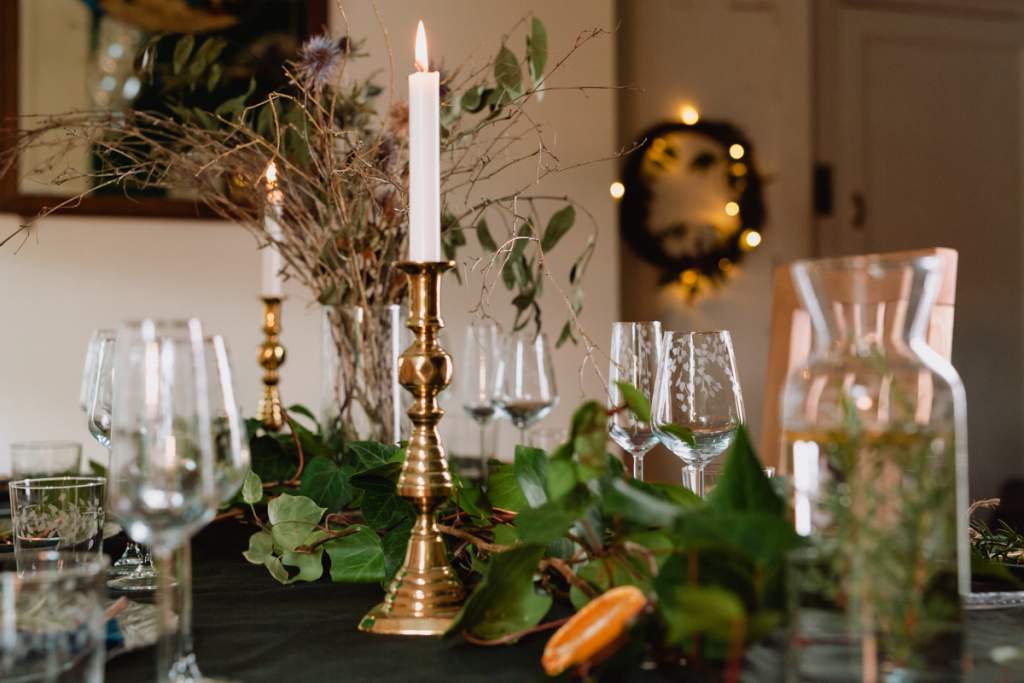 Emma Britton Decorative Glass Designer - Silver Birch Glassware - Christmas Tablescaping