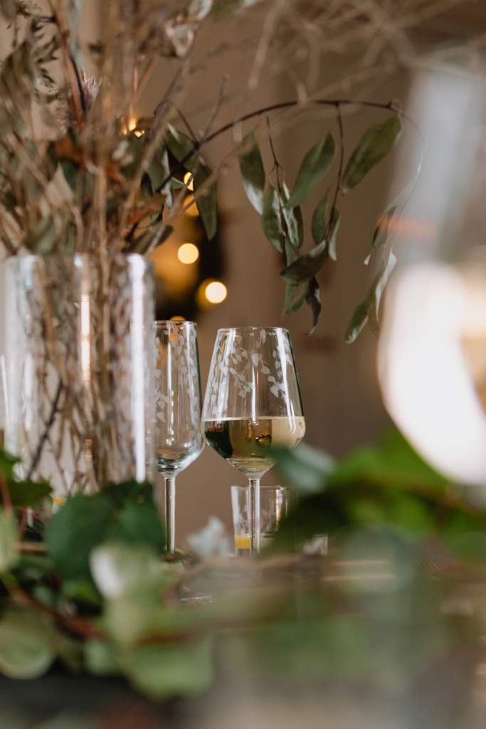 Emma Britton Decorative Glass Designer - Silver Birch Collection - How to Decorate a Christmas Table