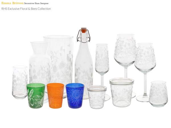 Floral-and-bee-inspired-glassware-collection