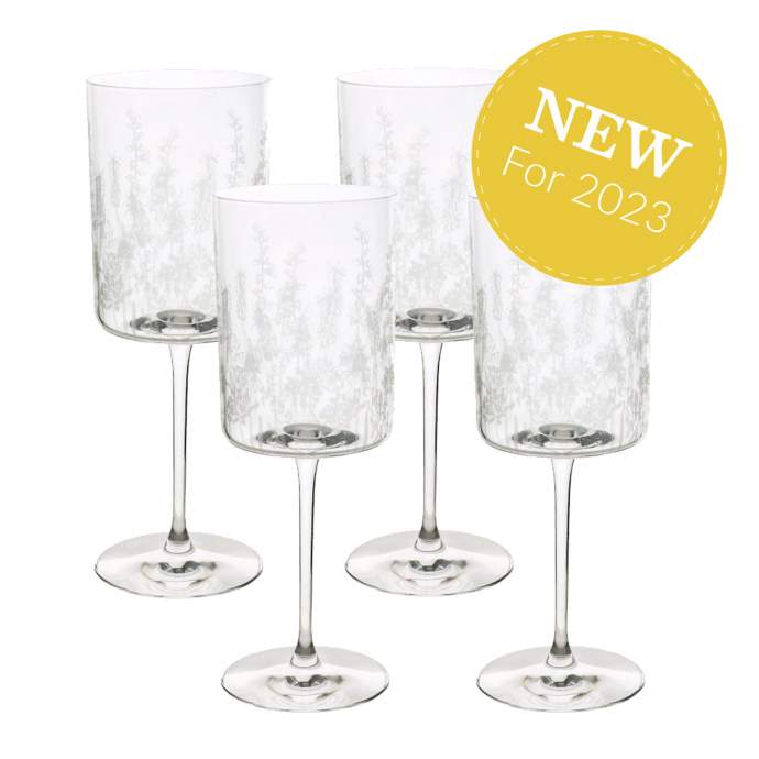 Exotic-floral-white-wine-etched-glasses-set-of-four