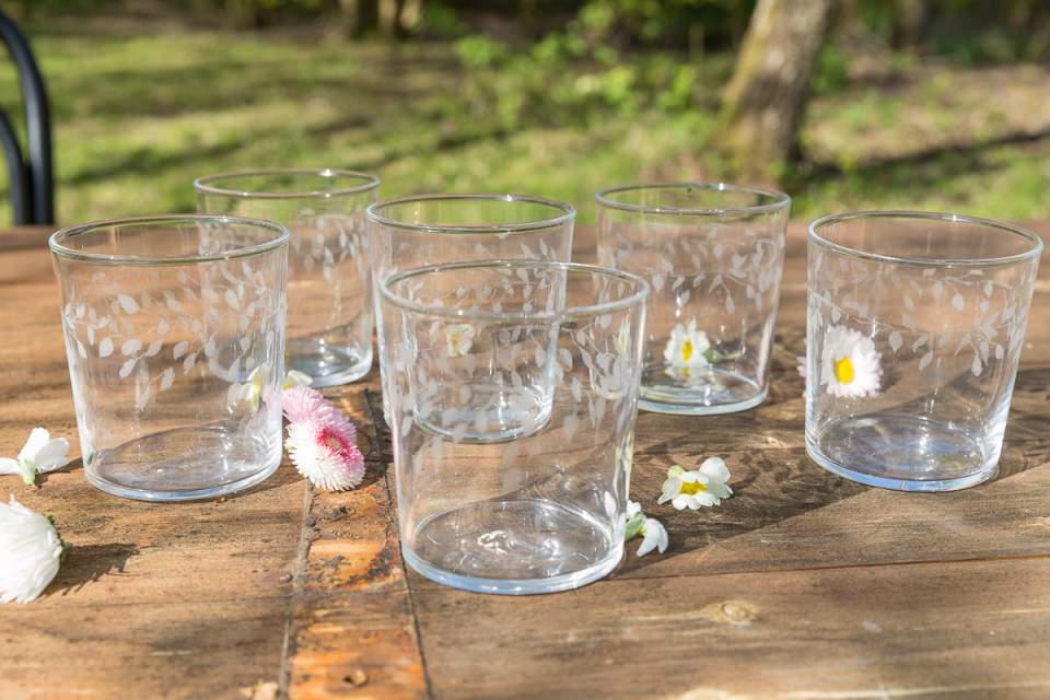 New Home Gifts - Silver Birch Tumblers Emma Britton Decorative Glassware