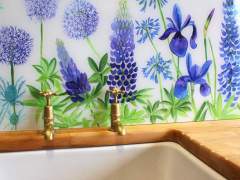 Emma Britton Decorative Glass Designer - Country Garden Splashback Design