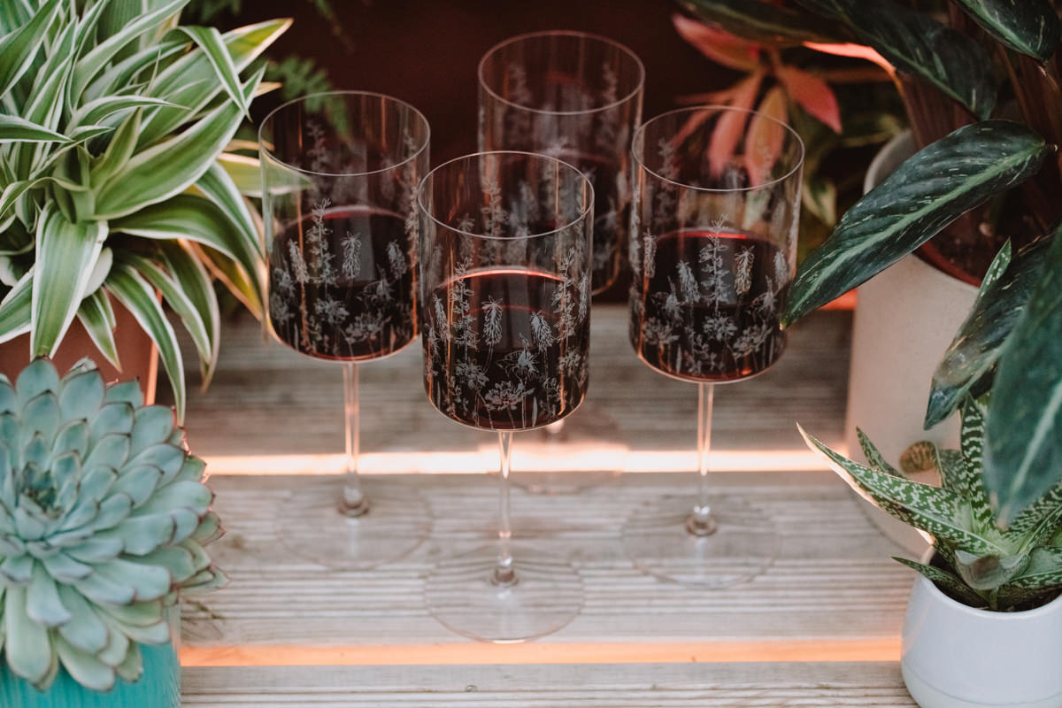 Emma-Britton-Exotic Floral-red-wine-glasses-floral-wine-glasses