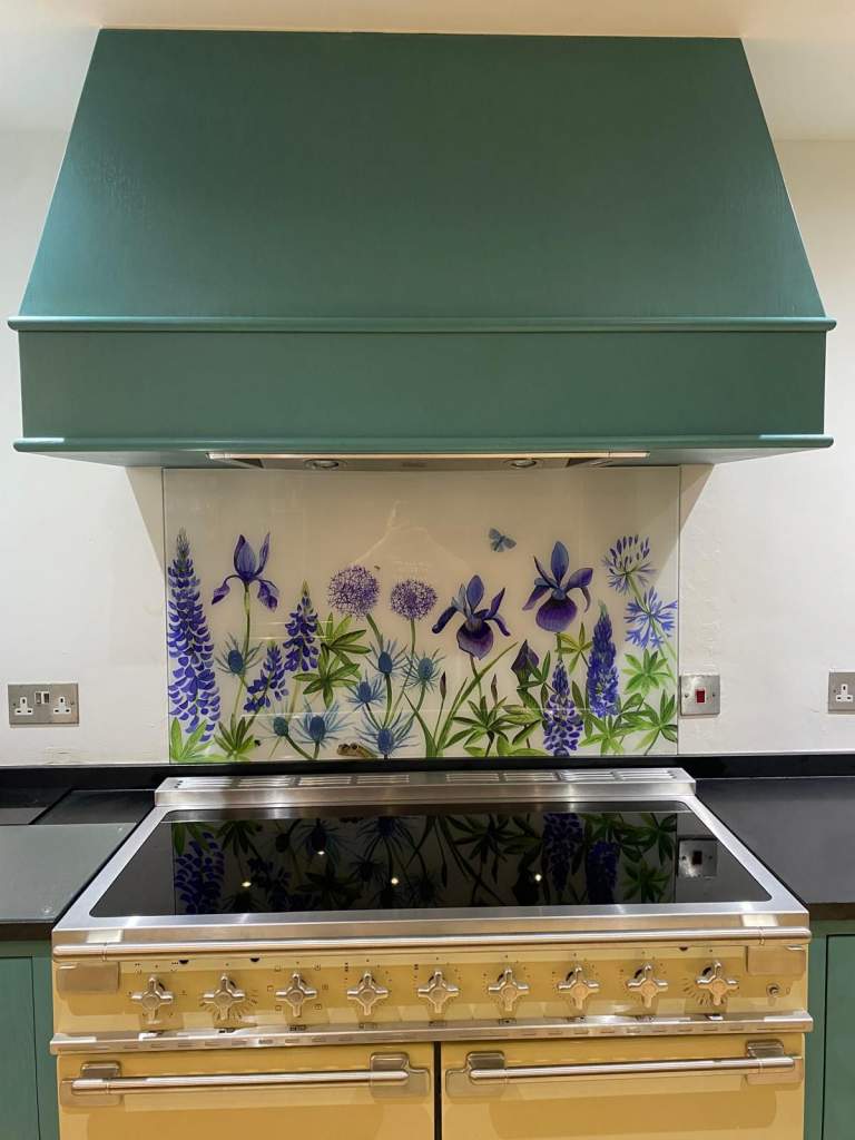 Emma Britton Country Garden Splashback Hob Splashback