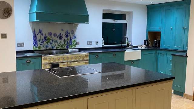 Emma Britton Country Garden Splashback Hob Splashback
