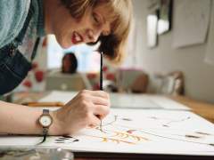 Emma Britton Floral Painting Workshop for Ode to Joy Flowers