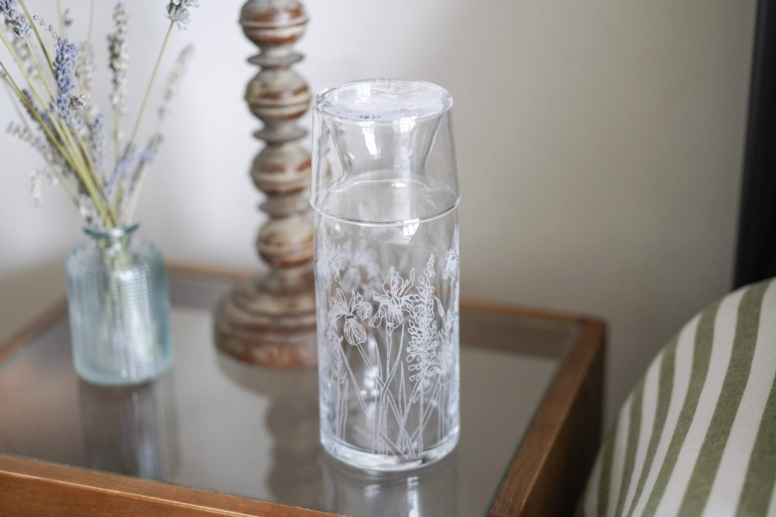 Emma-Britton-Floral-Carafe-&-Glass-Set Emma-Britton-Floral-Mini-Water-Carafe-Glass-Set