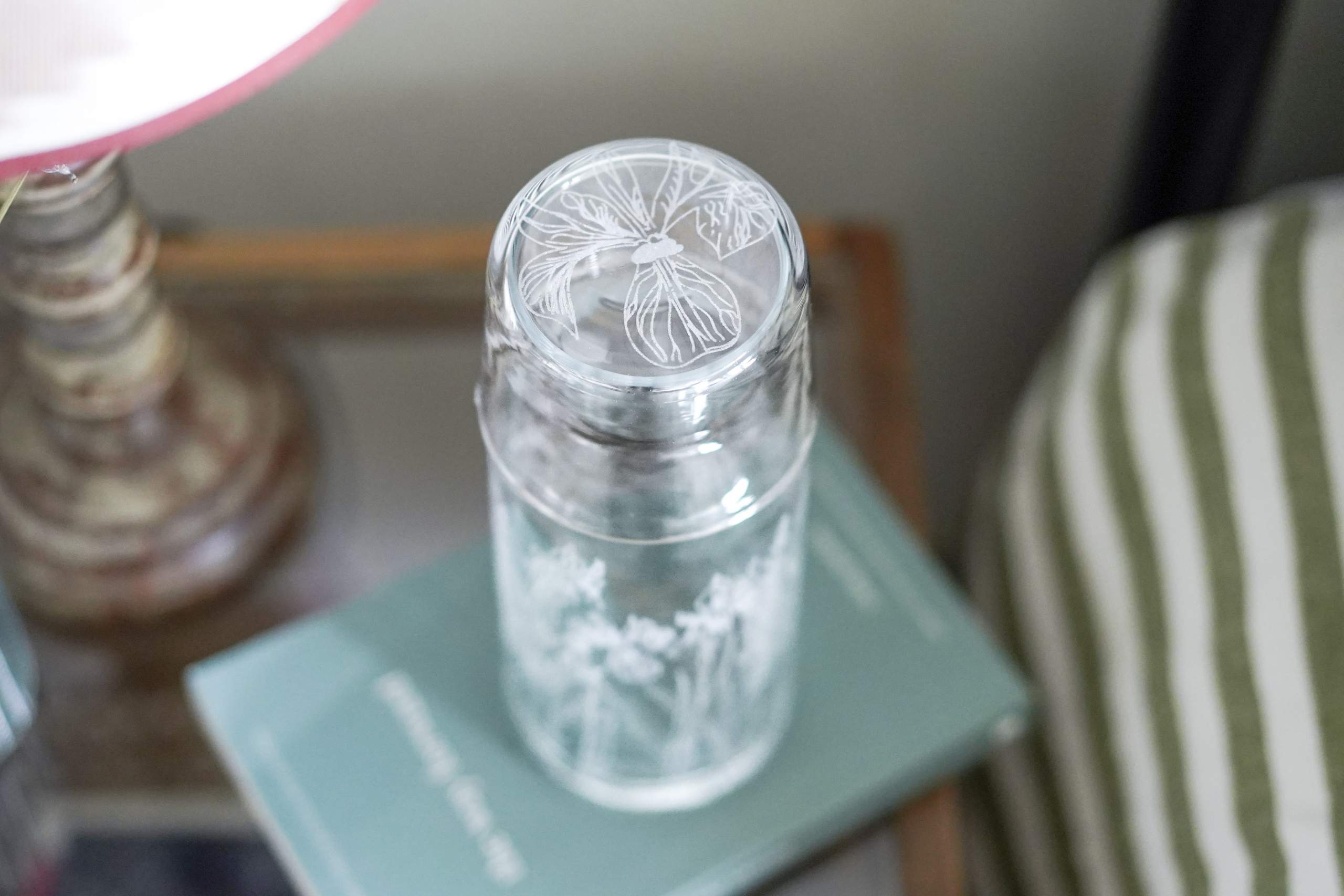 Emma-Britton-Floral-Water-Carafe-Set Emma-Britton-Floral-Carafe-&-Glass-Set