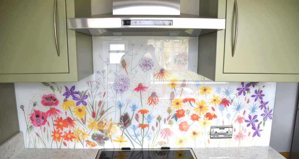 Favourite Plants Splashback - Customer Splashback Project - Emma Britton