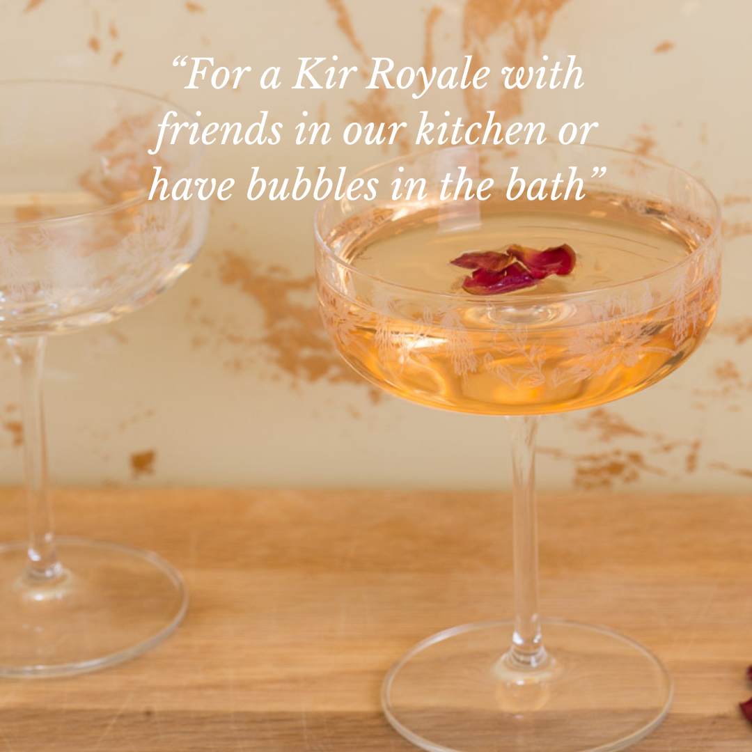 Emma Britton Exotic Floral Champagne Coupes