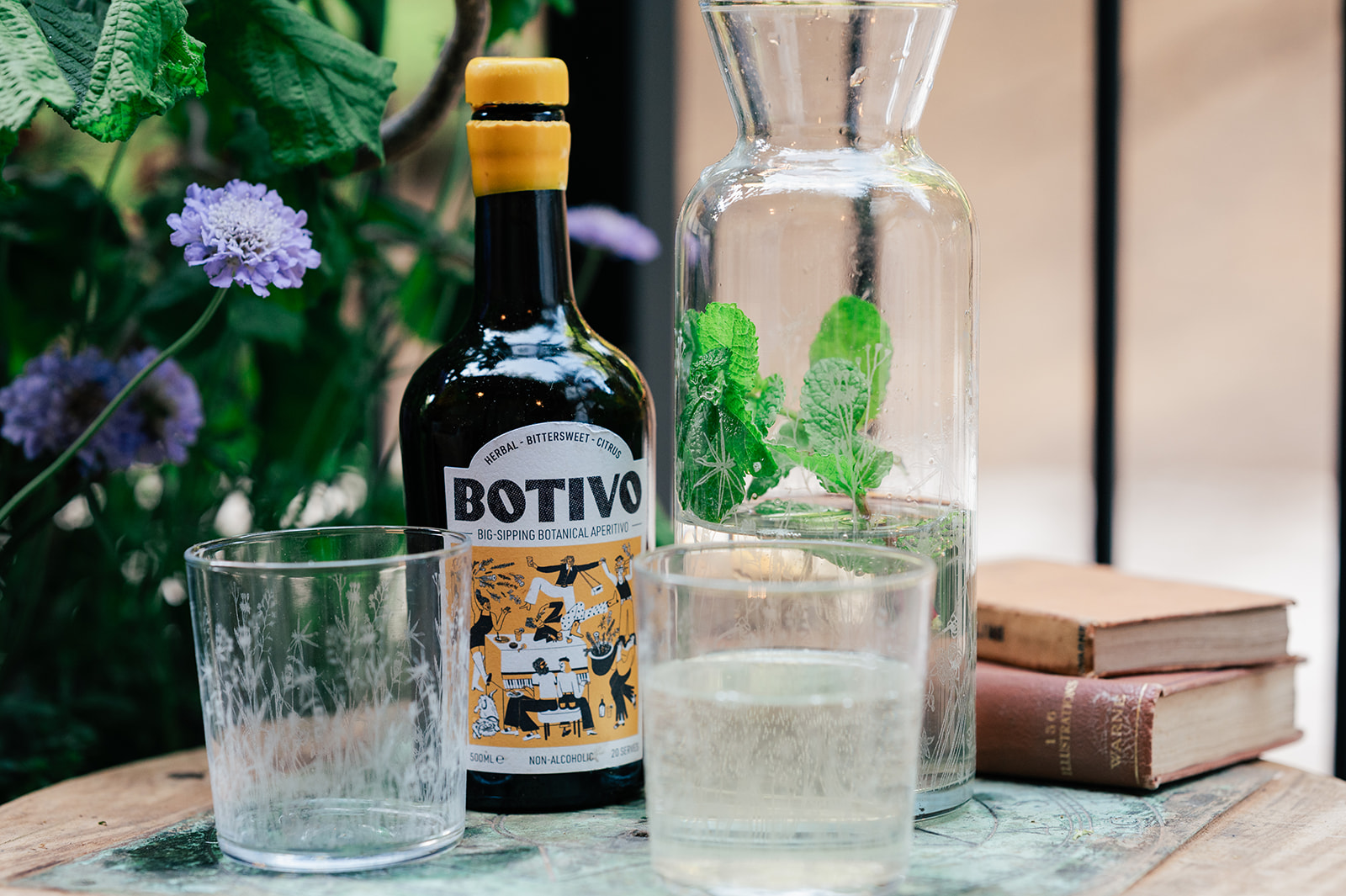 Emma Britton Meadow Glassware in Tales from the Riverbank Garden at the Chelsea Flower Show