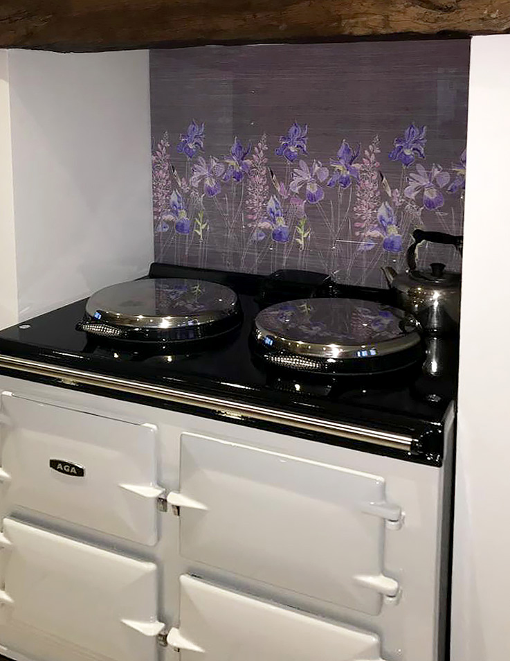 Emma Britton grey AGA splashback