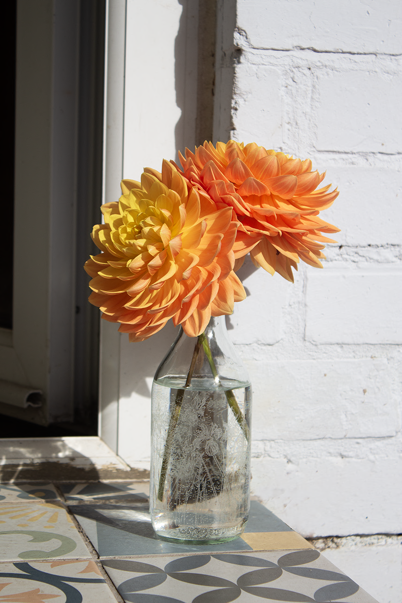 Floral Milk Bottle Emma Britton Floral Milk Bottle