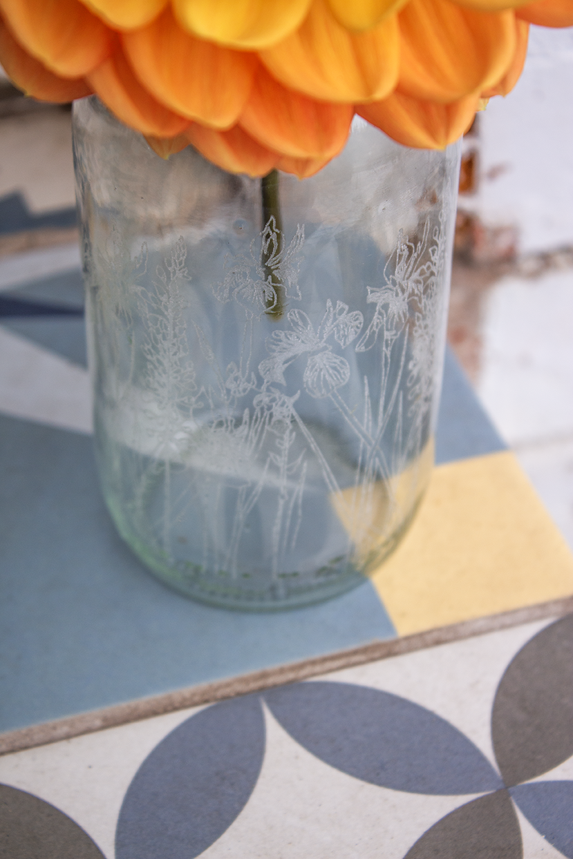 Floral Milk Bottle 4